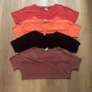 Bella Canvas Ladies Slouchy V-Neck Basic Tees - 4 PACK